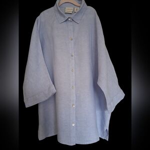 RACHEL ZOE  100% Linen / Casual Summer Shirt / Small